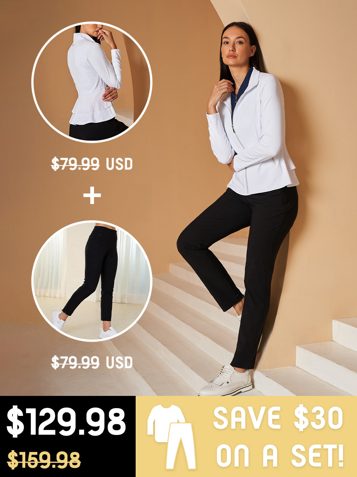 More Than Basic Ruffle Golf Jacket Sun Protection
