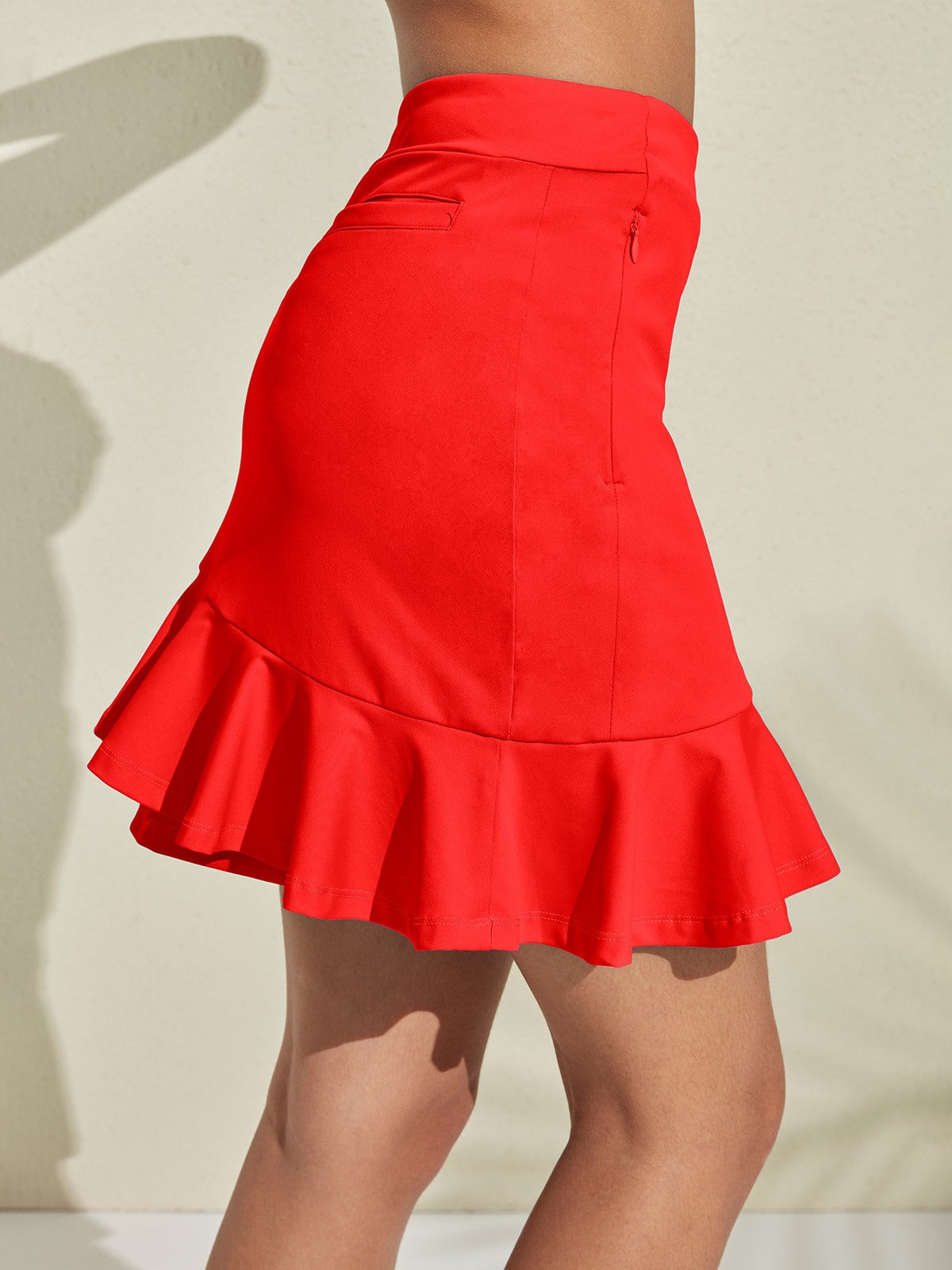 More Than Basic 19 Inch Ruffle Skort UPF50+